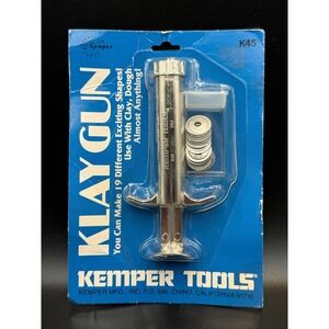 Kemper Tools Klay Gun 19 Interchangeable Discs Shapes Clay Dough Extruder SEALED